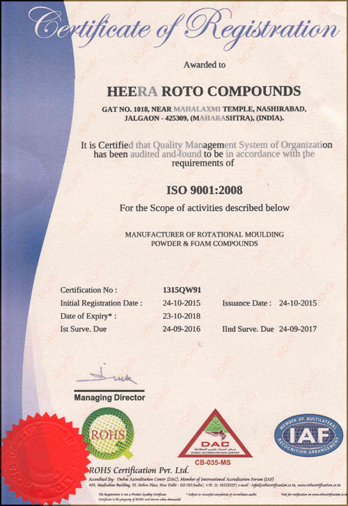 ISO Certificate